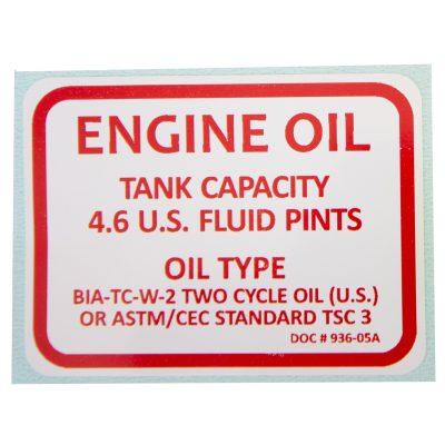 Oil Tank, Label