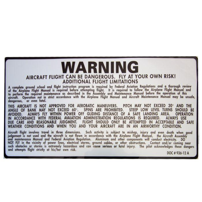 Lable, Warning