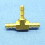 Tee, 1/4" Brass