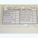 Label, Warning/Flight Limits